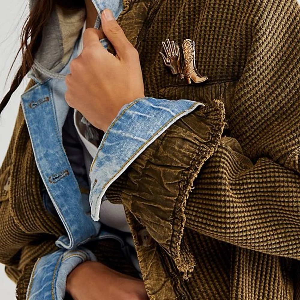 NWT Free People One Scout jacket in Army size S sold out - Picture 2 of 6